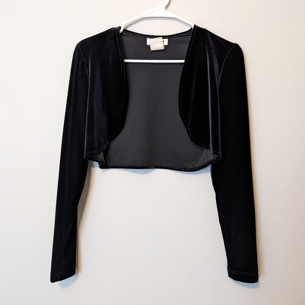 Vintage velvet bolero jacket